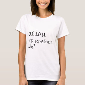 a.e.i.o.u. そして時々… tシャツ