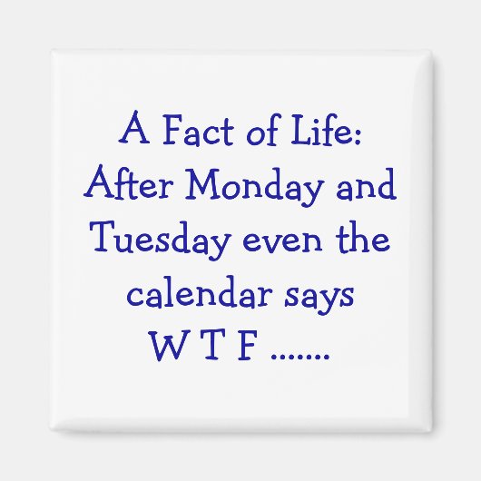 A Fact of Life – マグネット (正面)