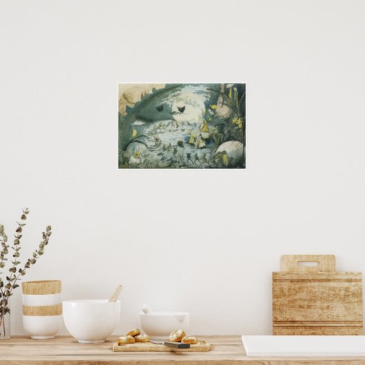 A Fairy Dance, George Cruikshank, Jr ポスター (キッチン)