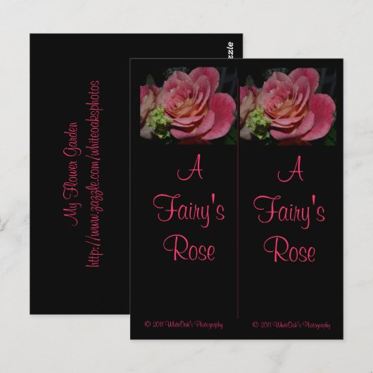 A Fairy's Bookmarksはがき ポストカード (正面/裏面)