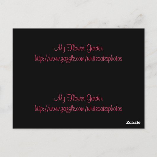 A Fairy's Bookmarksはがき ポストカード (裏面)