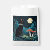 A Familiar Black Cat And Toadstools Halloween 1 フェイバーバッグ (正面)