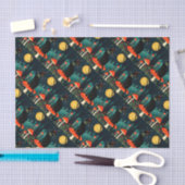 A Familiar Black Cat And Toadstools Halloween 2 薄葉紙 (クラフト)