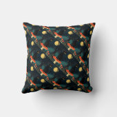 A Familiar Black Cat And Toadstools Halloween 3 クッション (裏面)