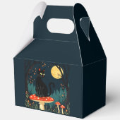 A Familiar Black Cat And Toadstools Halloween 3 フェイバーボックス (正面)