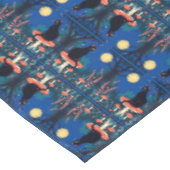 A Familiar Black Cat And Toadstools Halloween 4 テーブルクロス (アングル)