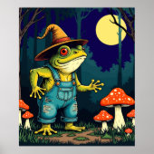 A Familiar Toad Witch Foraging At Night ポスター (正面)