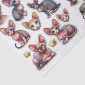 A Fantastic Mix of Hairless Cats Illustrations 薄葉紙 (詳細)