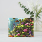 A fantasy forest full of mushrooms ポストカード (スタンド正面)