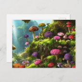 A fantasy forest full of mushrooms ポストカード (正面/裏面)