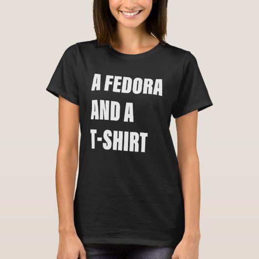 A Fedora And A shrt Apparel Tシャツ (正面)