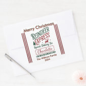 A festive delivery from the Reindeer Express team スクエアシール (封筒)