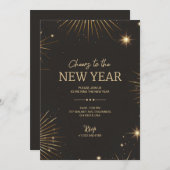 A festive new year's invitation card 招待状 (正面/裏面)