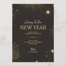 A festive new year's invitation card 招待状