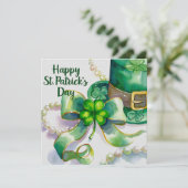 A festive St. Patrick’s Day design カード (スタンド正面)