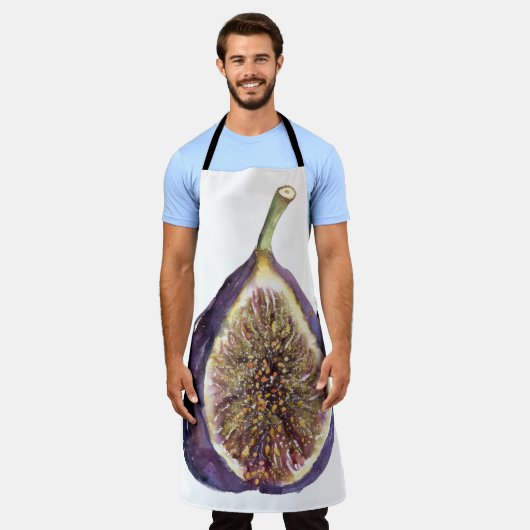 A Fig Painting エプロン (着用した状態)