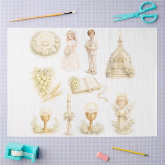 A First Holy Communion Design #7 薄葉紙 (クラフト)