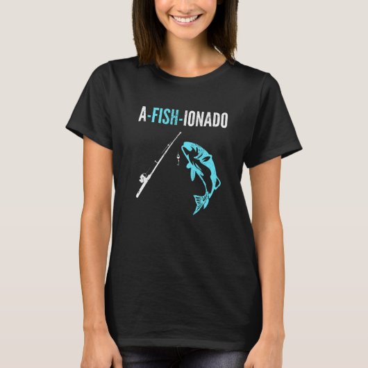 A Fish Ionado Fishing Christmas Birthday Fisherman Tシャツ (正面)