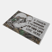 A Fisher Woman And The Best Catch Of Her Life ドアマット (アングル)