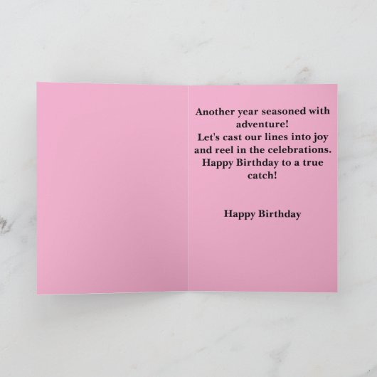 A Fisherman’s Birthday Bash カード (内部)