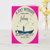 A Fisherman’s Birthday Bash カード (黄色い花)