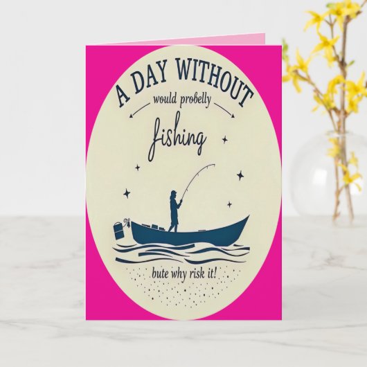 A Fisherman’s Birthday Bash カード (黄色い花)