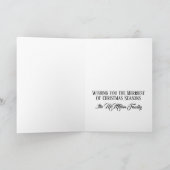 A Flock of Festive Wishes Christmas Flamingos シーズンカード (内部)