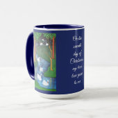 A Flock of Seven Swans-A-Swimming  マグカップ (正面左)