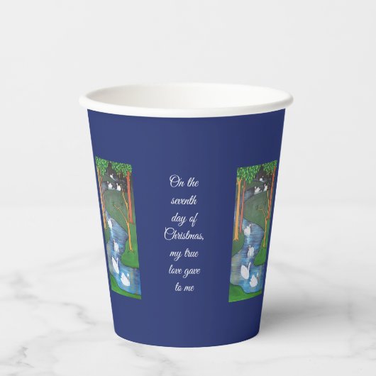 A Flock of Seven Swans-A-Swimming  紙コップ (正面)