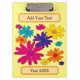 A floral bed of daisy flowers  クリップボード