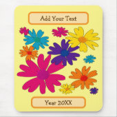 A floral bed of daisy flowers  マウスパッド (正面)