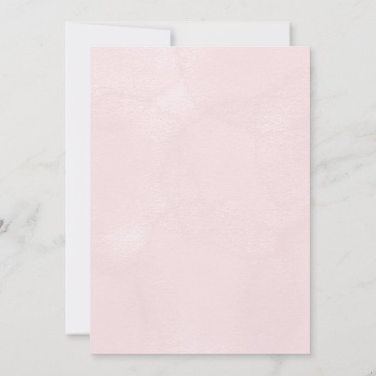 A floral themed Quinceanera Invitation 招待状 (裏面)