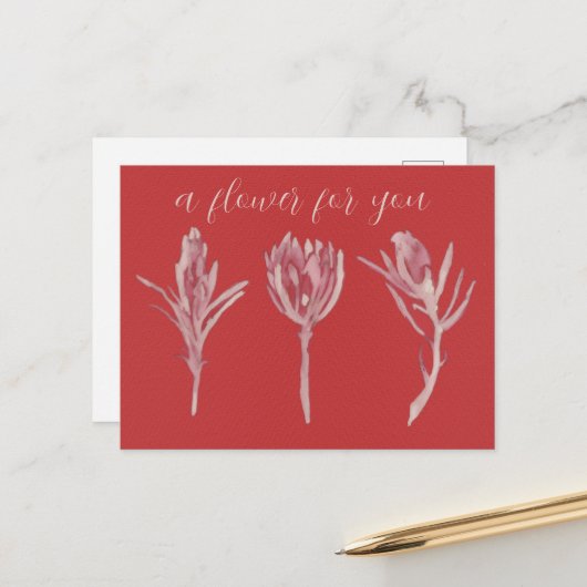 A flower for you ポストカード (正面/裏面インサイチュ)