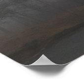 A foggy day on the Skyline Drive in Virginia ポスター (角)