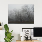 A foggy day on the Skyline Drive in Virginia ポスター (ホームオフィス)