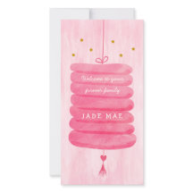 A Forever Family Lampion養子縁組カードピンク