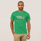 "A" Fox on the Fairway メンズ グリーンシャツ 2 Tシャツ (正面フル)