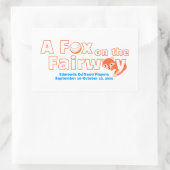 "A" Fox on the Fairway - Sticker 長方形シール (バッグ)