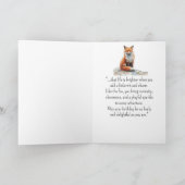 A Fox Personality Birthday Fun Animal カード (内部)