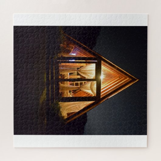 A FRAME CABIN NIGHT ジグソーパズル (横)