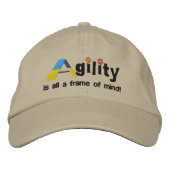 A-Frame of Mind Embroided Hat 刺繍入りキャップ (正面)