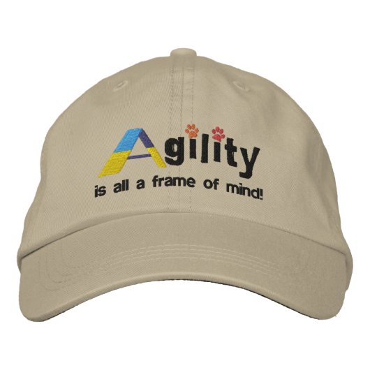A-Frame of Mind Embroided Hat 刺繍入りキャップ (正面)
