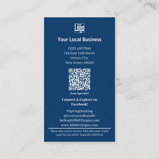 A Fresh Reward For Your Next Visit - Thank You 割引カード (裏面)