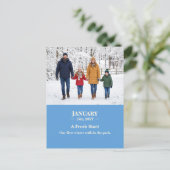 A Fresh Start January Memory Photo Postcard ポストカード (スタンド正面)