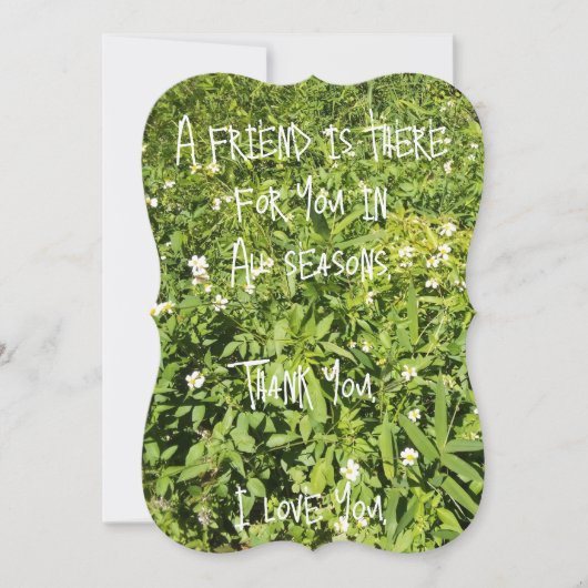 A Friend for All Seasonsフラットカード (正面)