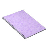 "A Friend for Everyone" Pattern Notebook Lavender ノートブック (右側)