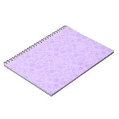 "A Friend for Everyone" Pattern Notebook Lavender ノートブック (左側)
