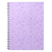 "A Friend for Everyone" Pattern Notebook Lavender ノートブック (正面)