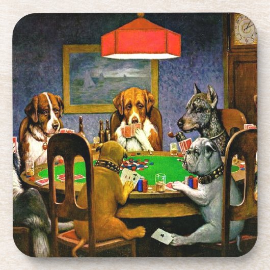 A Friend in Need, Dogs Playing Poker, コースター (正面)