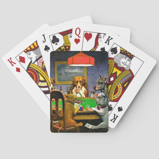 A Friend in Need, Dogs Playing Poker, トランプ (裏面)